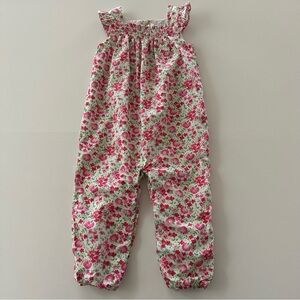Ralph Lauren 24 Months Baby Girl Pink Floral Smocked Romper Jumpsuit Spring